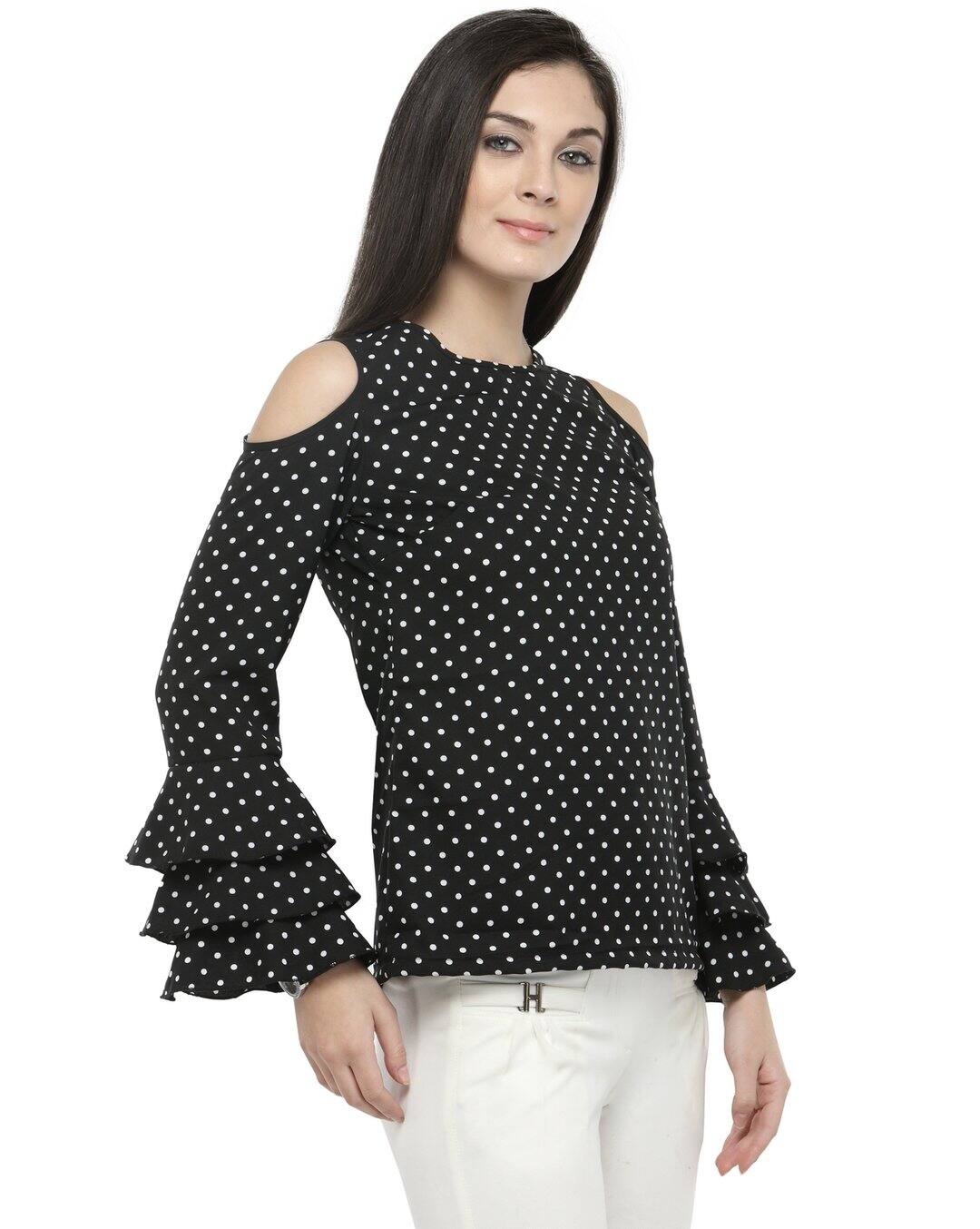 Polyester Polka-dot Top view 10