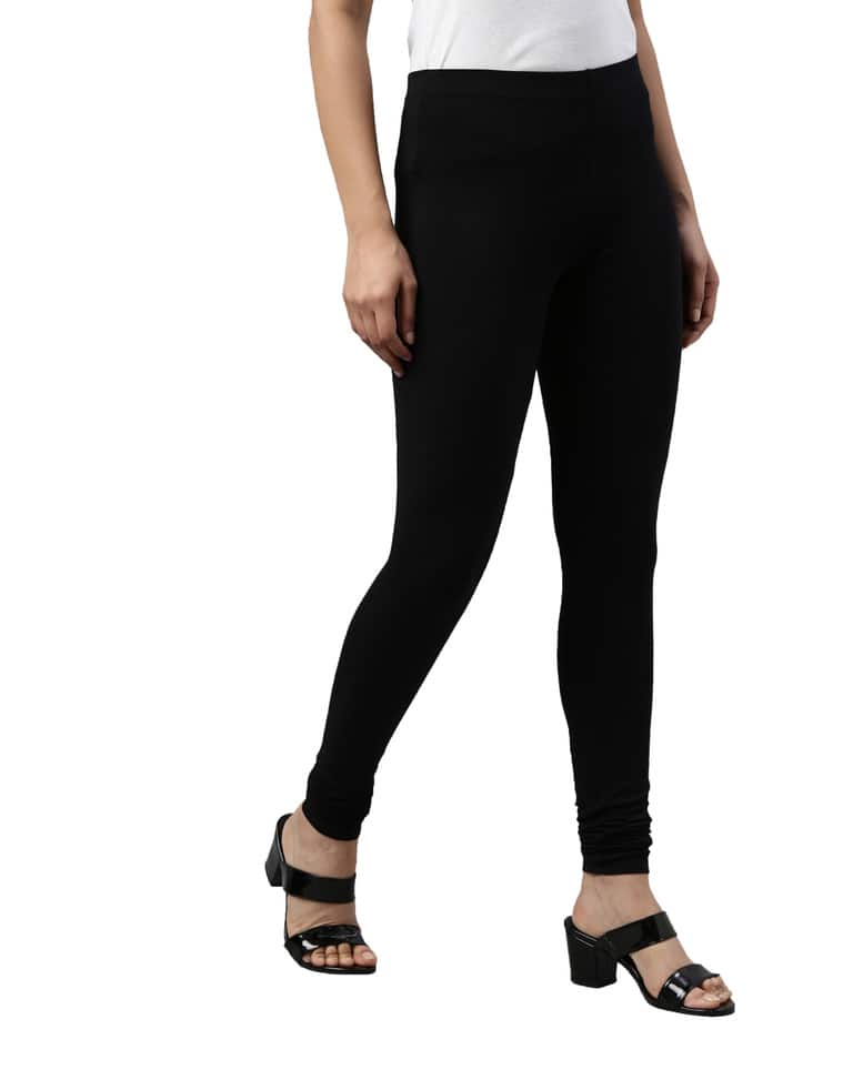Blended Solid Chudidhar Leggings view 8