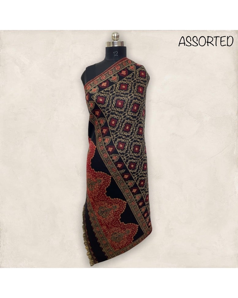 Jacquard Floral Stole