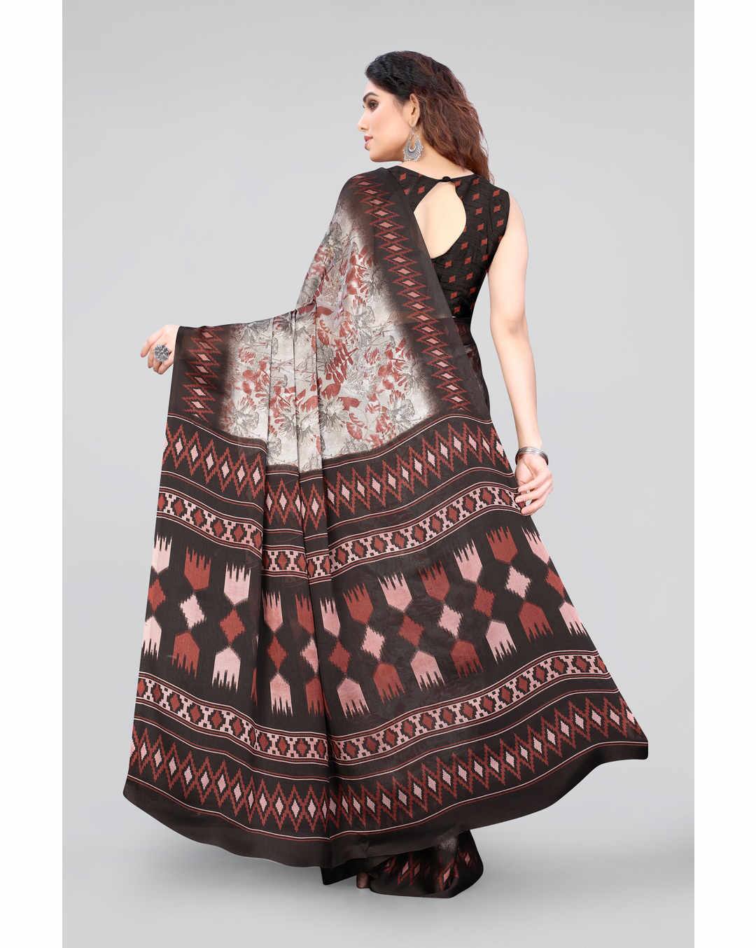 Chiffon All over print Regular Saree view 10