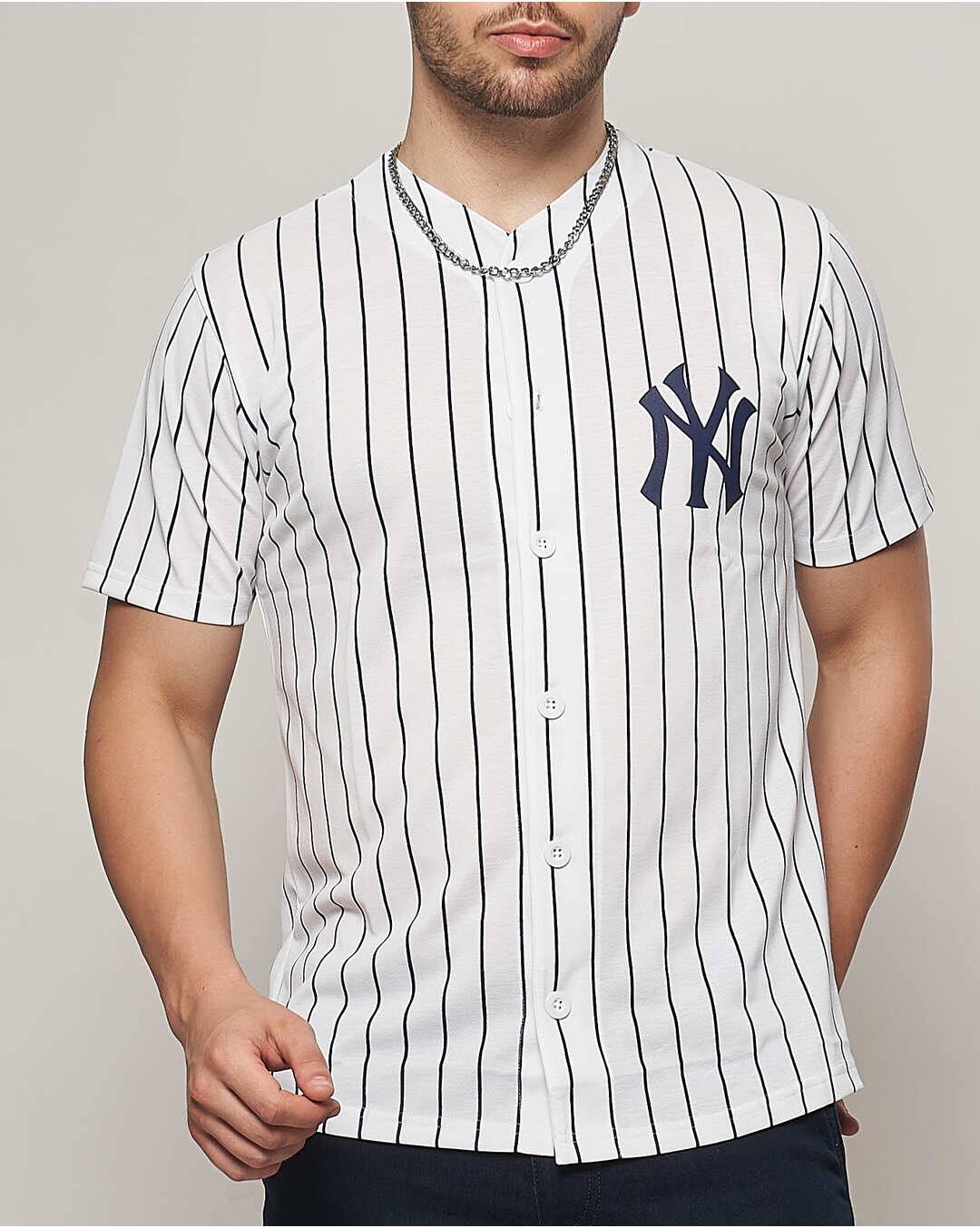 Polyester Cotton Stripes Slim Fit Henley Tshirts view 4