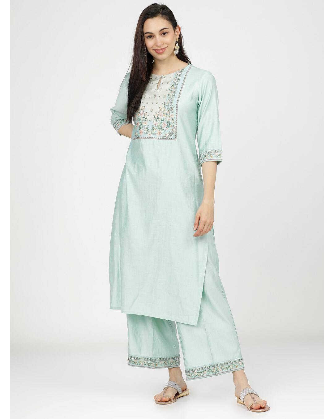 Blended Printed Palazzo SuitSet view 3