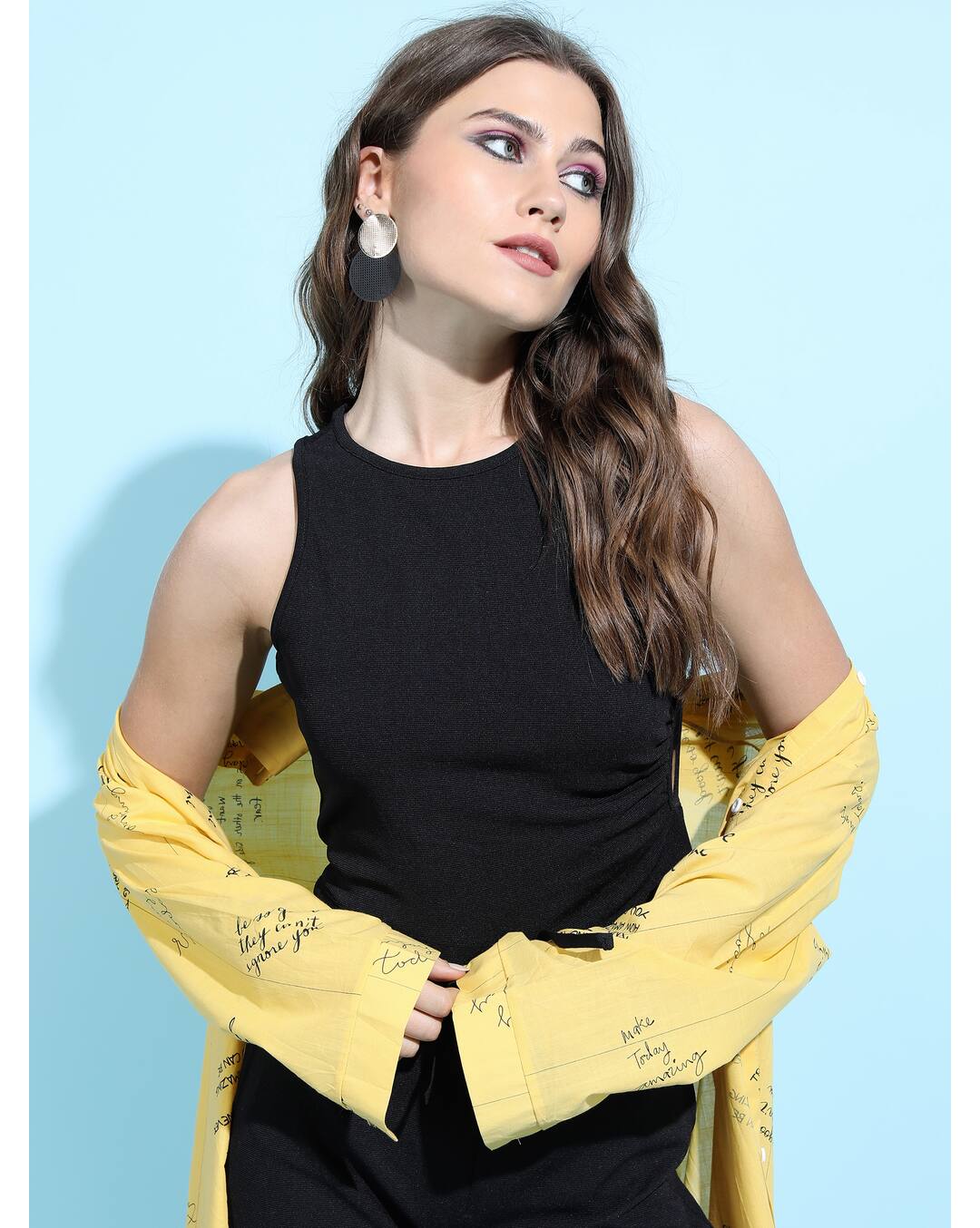 Blended Solid Crop Top
