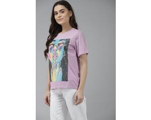 Cotton Printed Round Neck T-shirt view 12