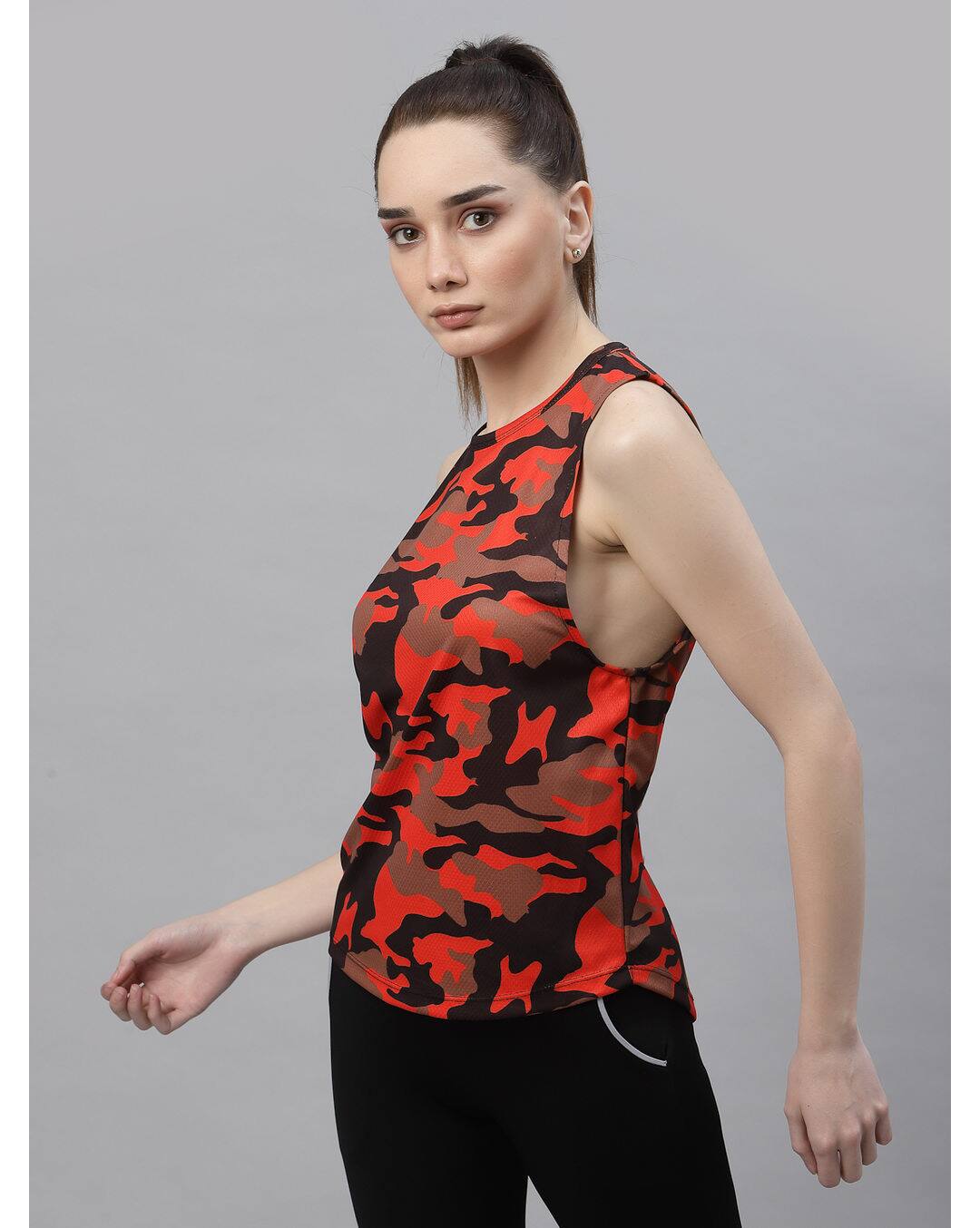 Polyester Printed Tank Top view 2