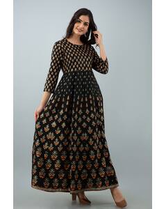 Rayon Printed Anarkali Kurta view 12