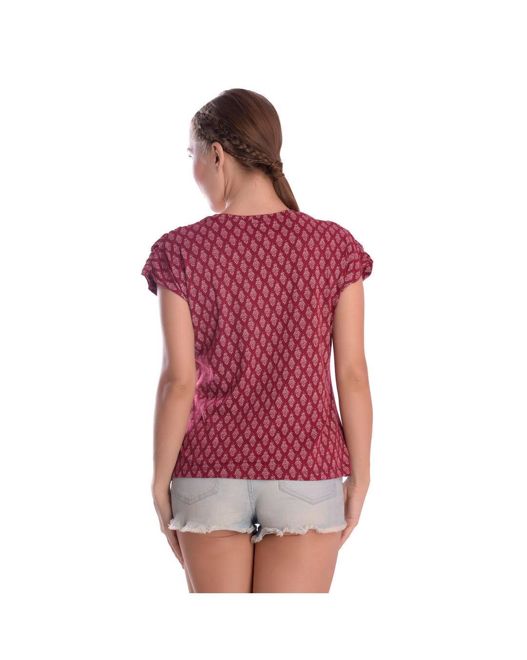 Rayon Printed Top view 2