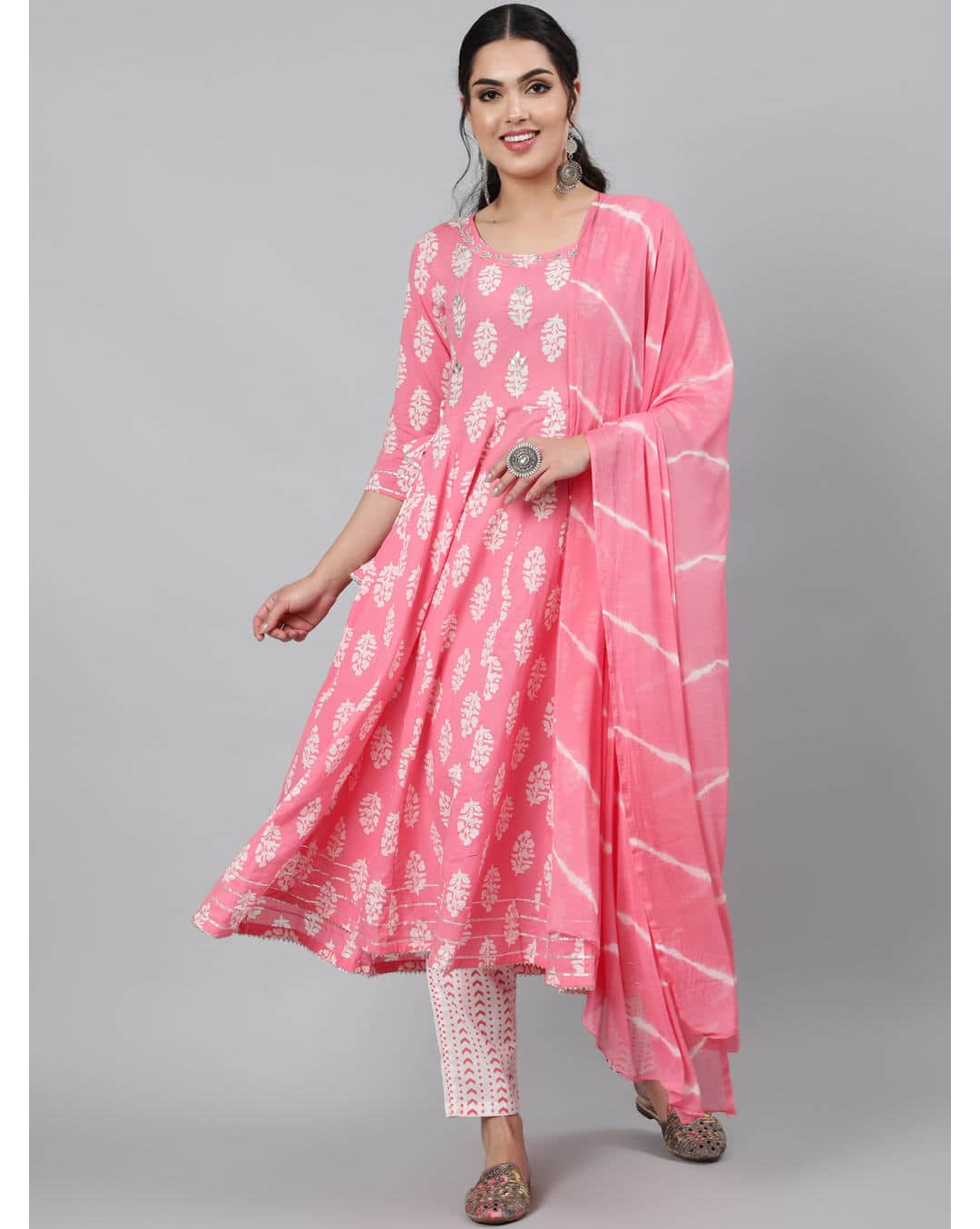 Cotton Printed Ethnic Pants SuitSet
