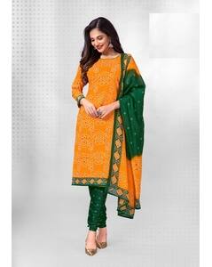 Cotton Printed Unstitched Dress Material view 3