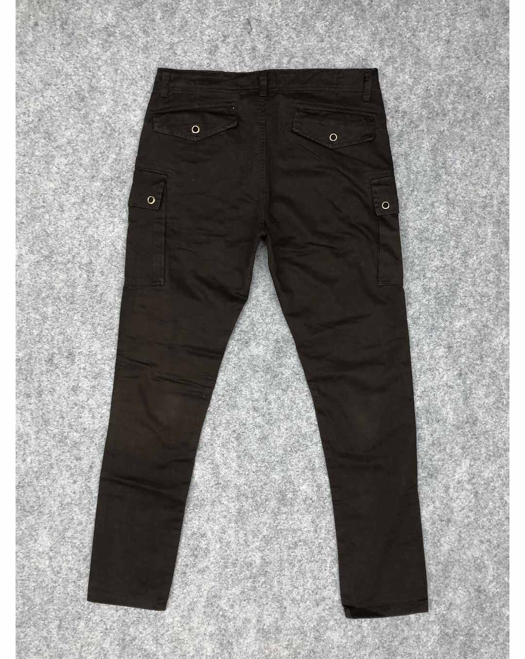 Cotton Solid Cargo Pants view 4