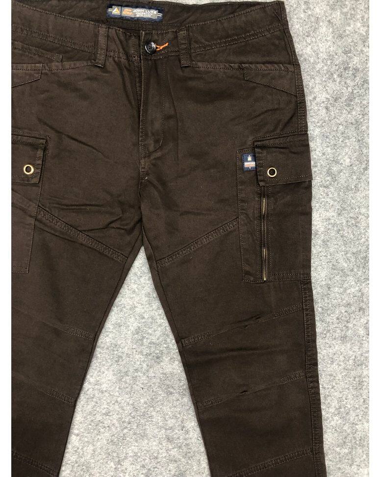 Cotton Solid Cargo Pants view 8