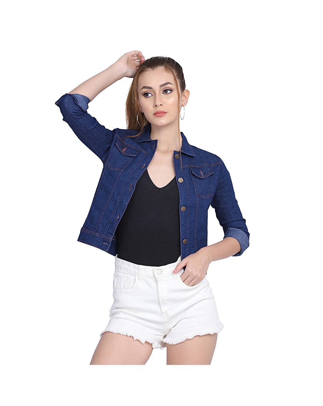 Denim Solid Denim Jacket