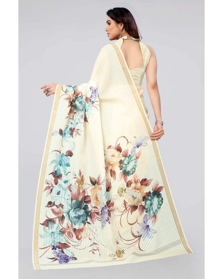 Cotton All over print Regular Saree view 11