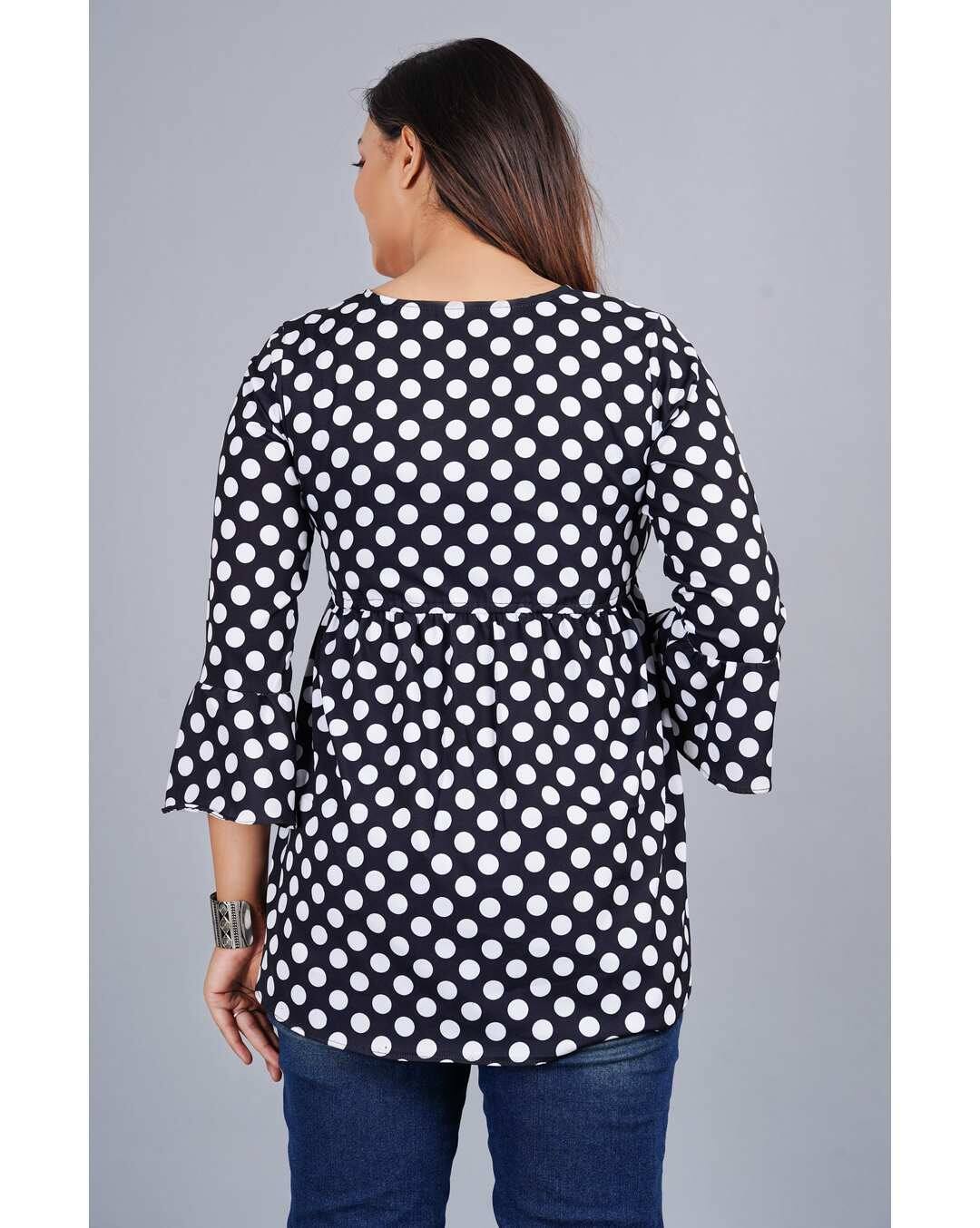 Polyester Polka-dot Top view 2