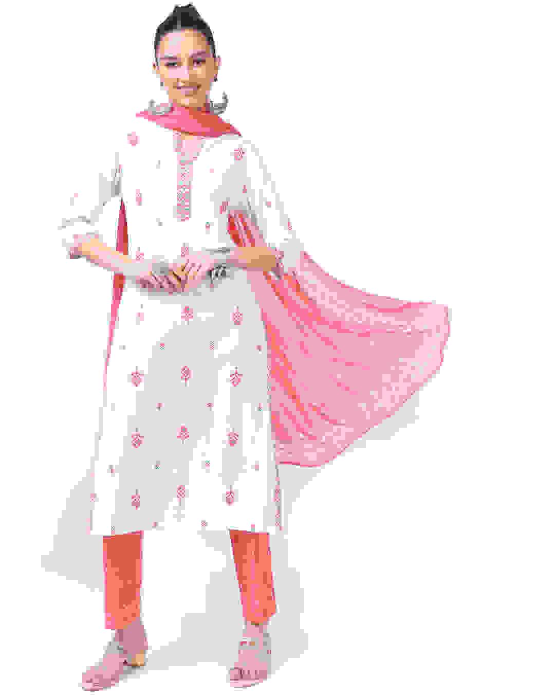 Cotton Printed Ethnic Pants  SuitSet