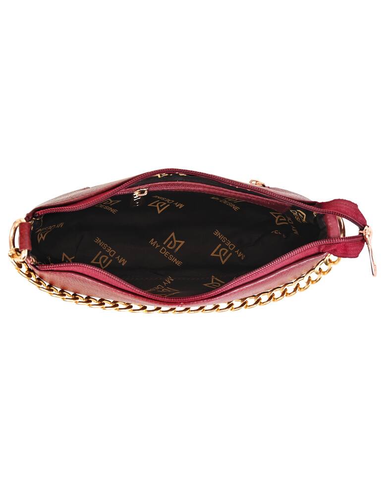 RED RIBBON Genuine Leather Sling Bag