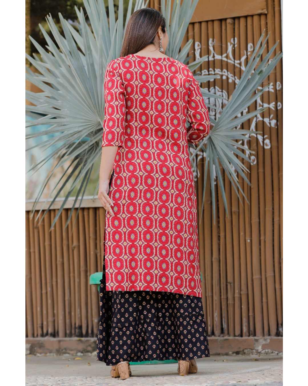 Rayon Printed Sharara SuitSet view 2