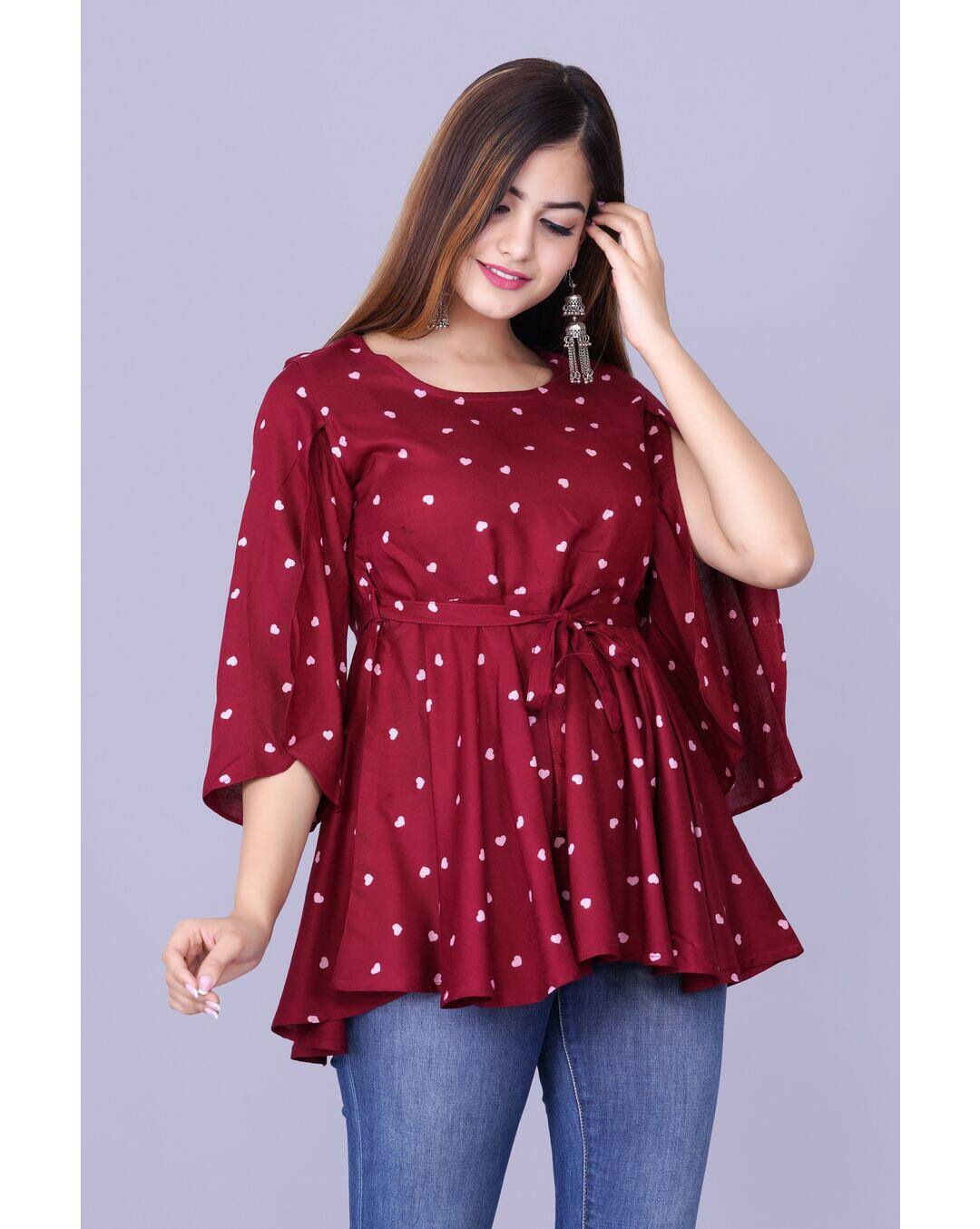 Rayon Printed Top