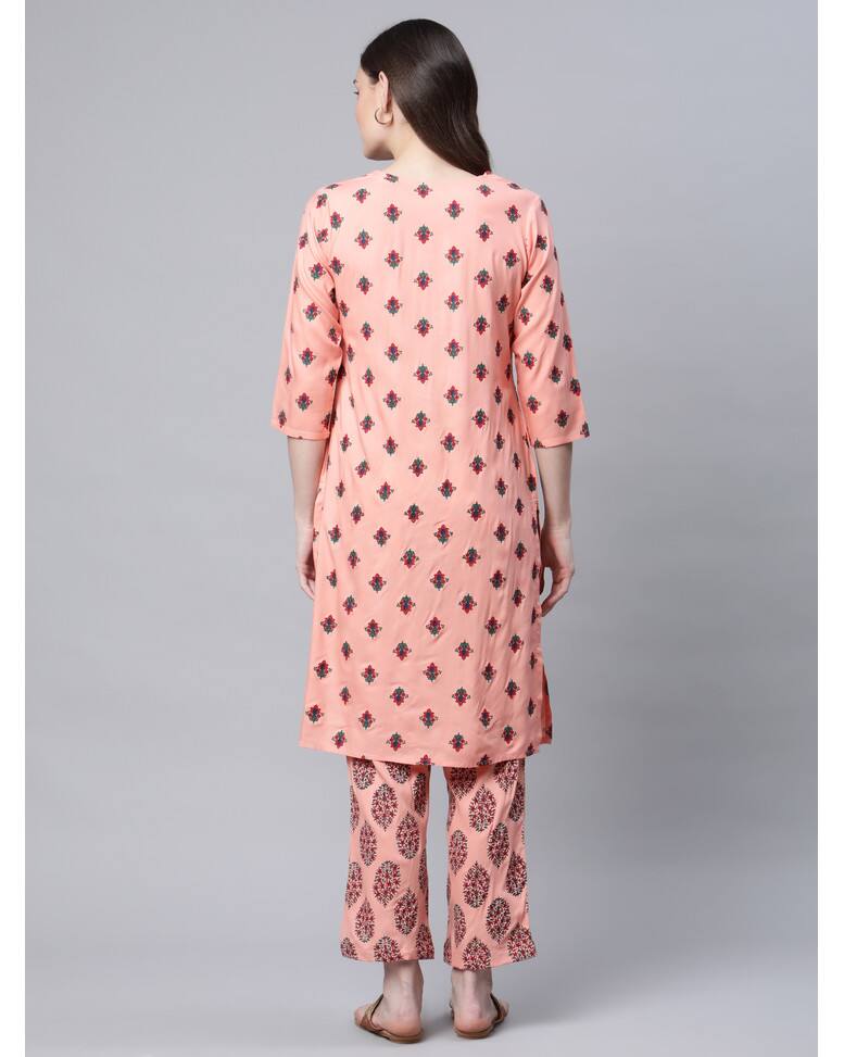Rayon Printed Ethnic Pants  SuitSet view 8