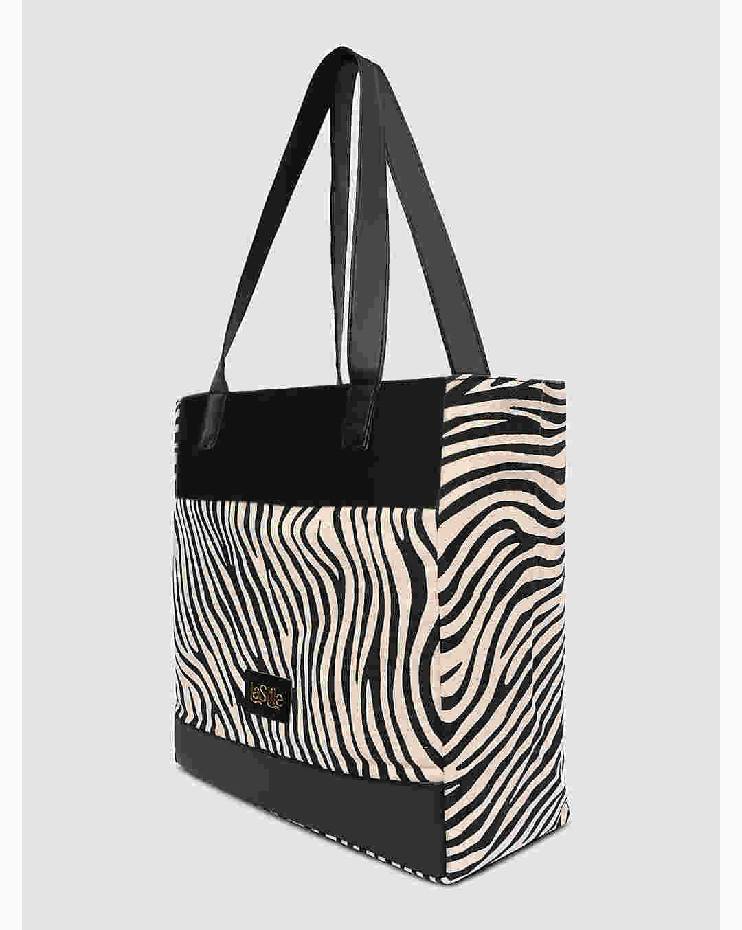 LA STILE Canvas Shoulder Bag