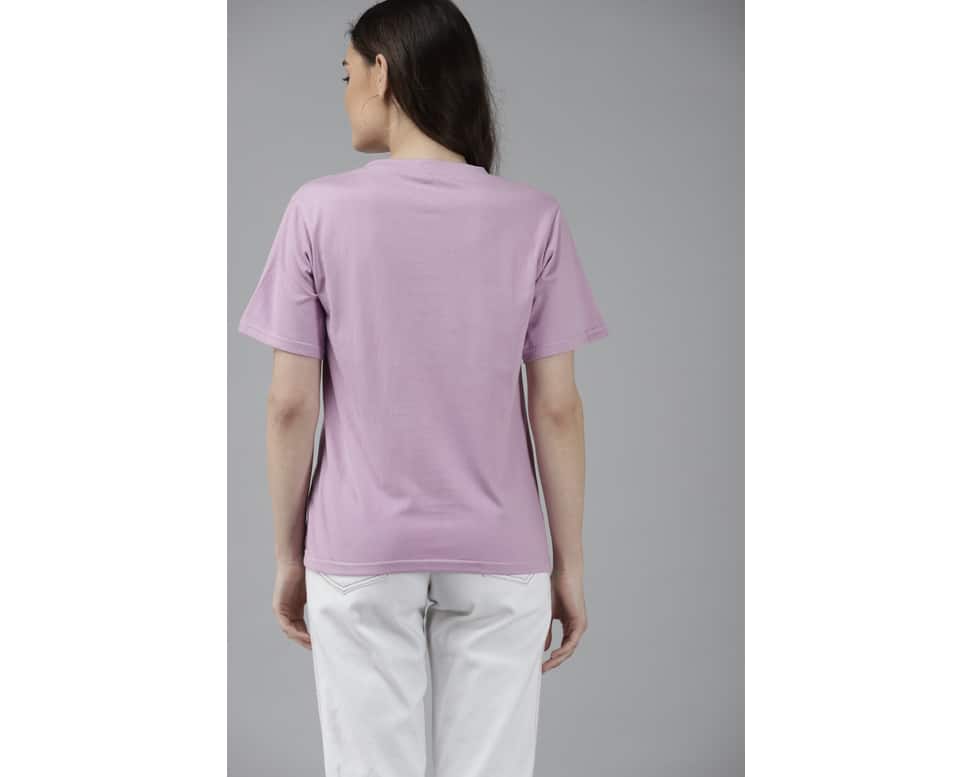 Cotton Printed Round Neck T-shirt view 5