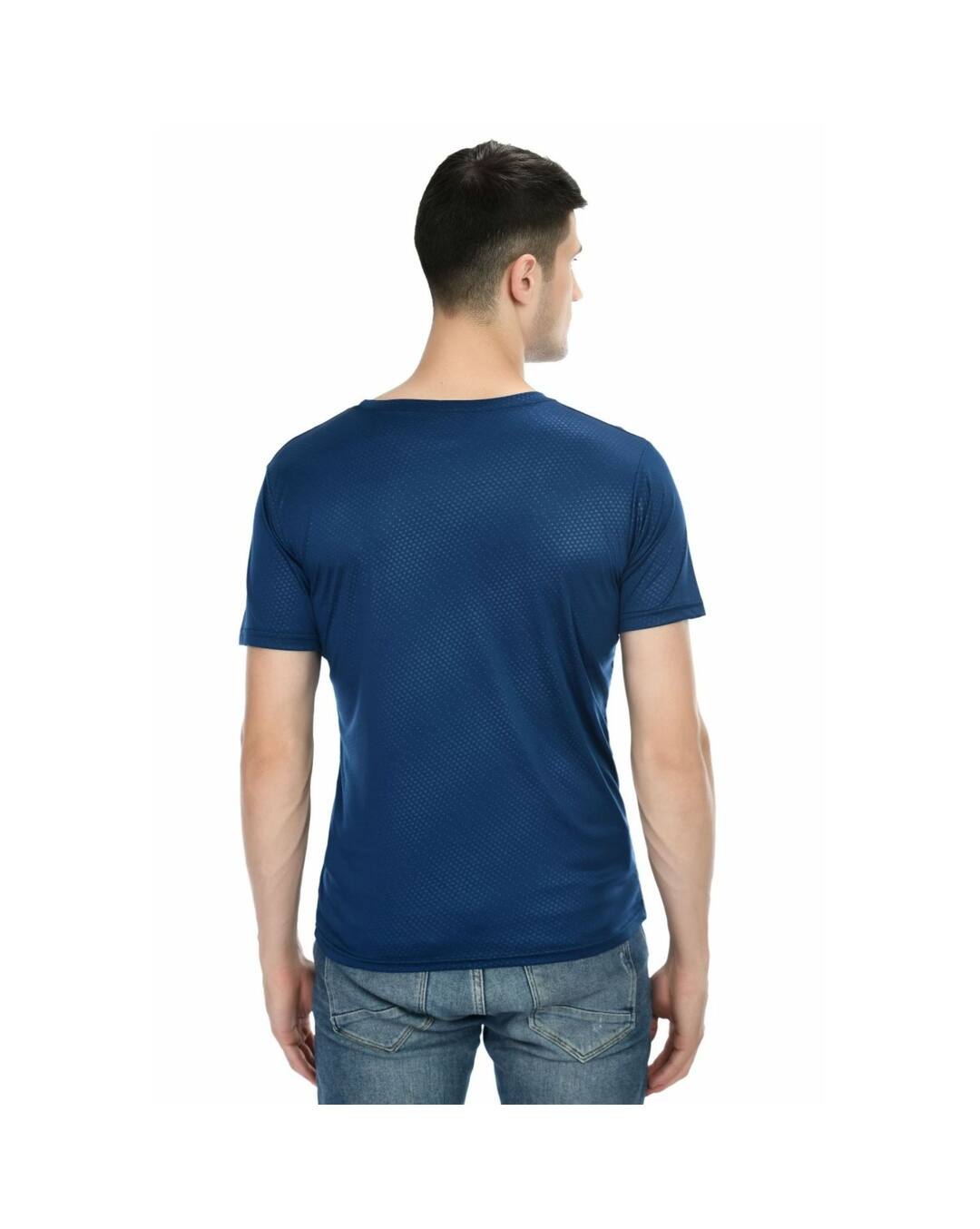 Polyester Solid Regular Fit Round Tshirts view 2