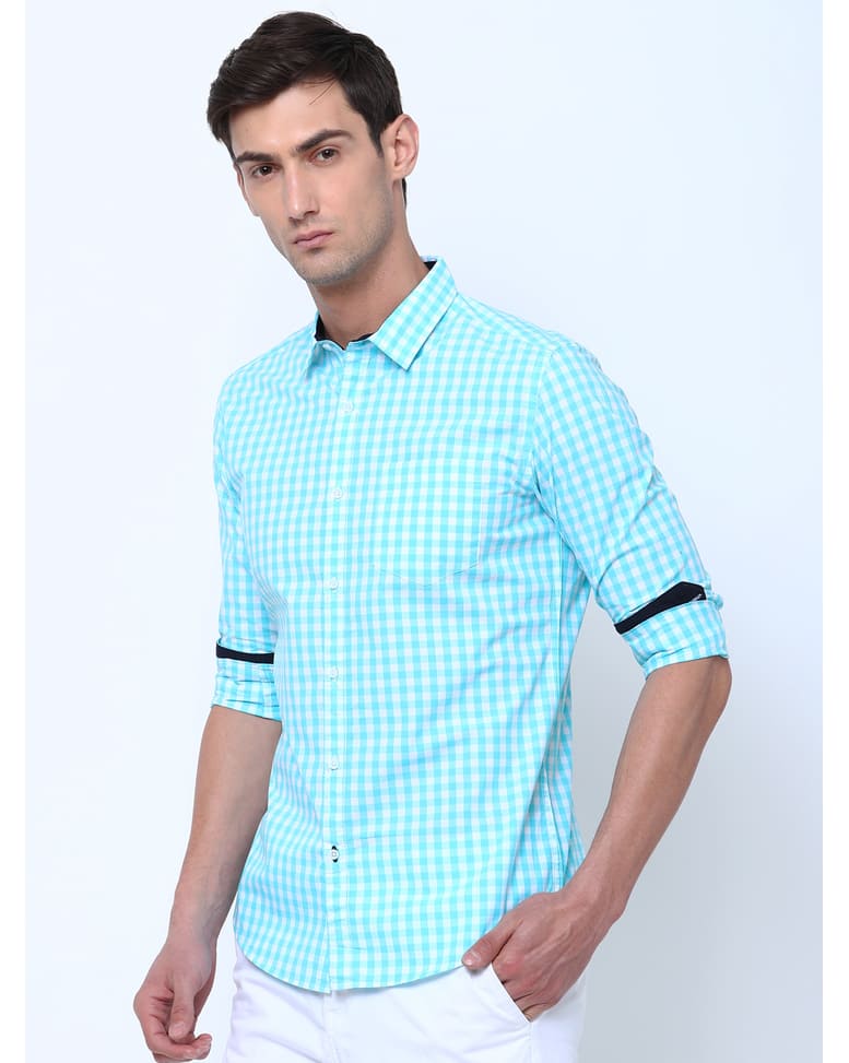 Cotton Checks Shirt view 11