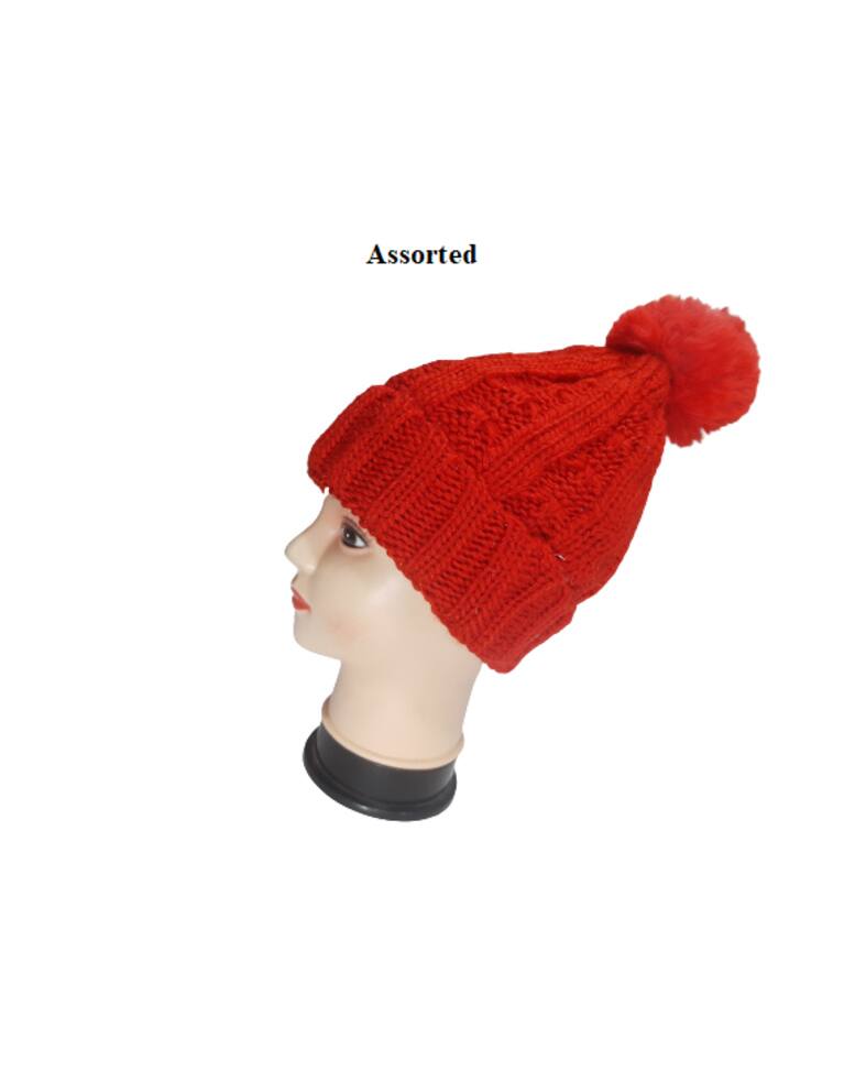 Wool Embellished Woolen Caps
