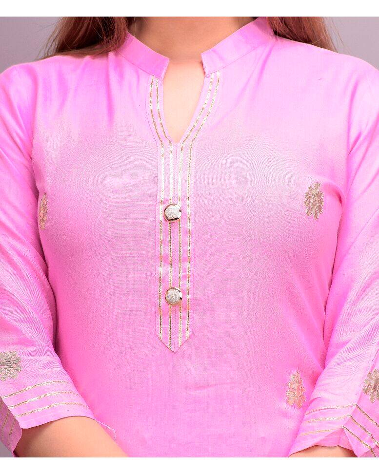 Rayon Solid Sharara SuitSet view 8