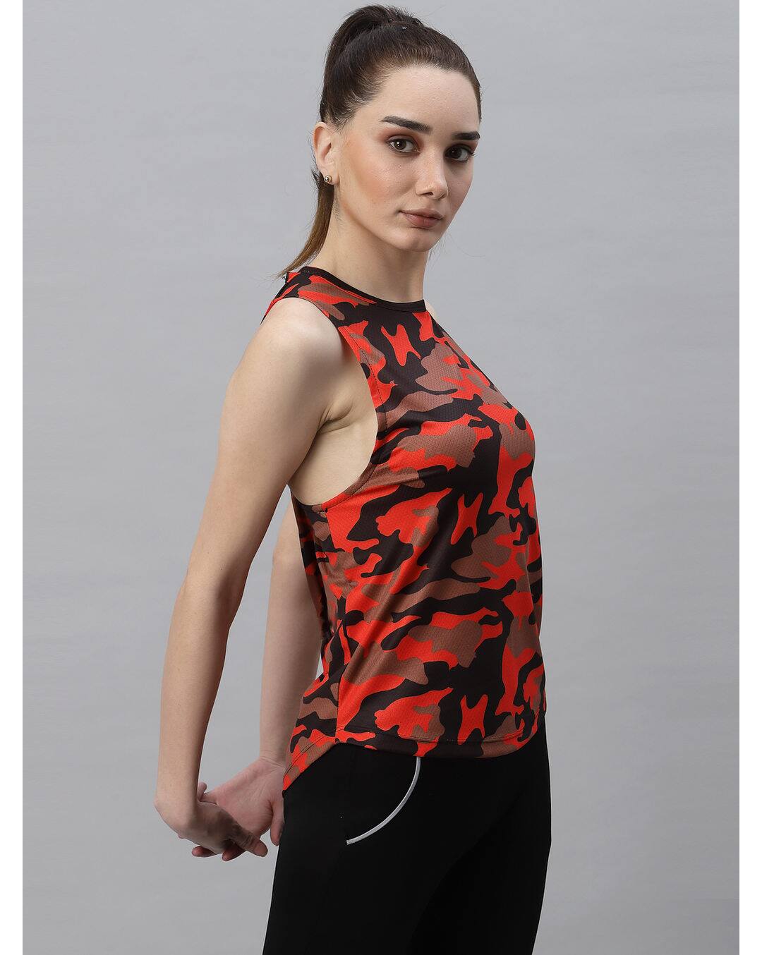 Polyester Printed Tank Top view 3