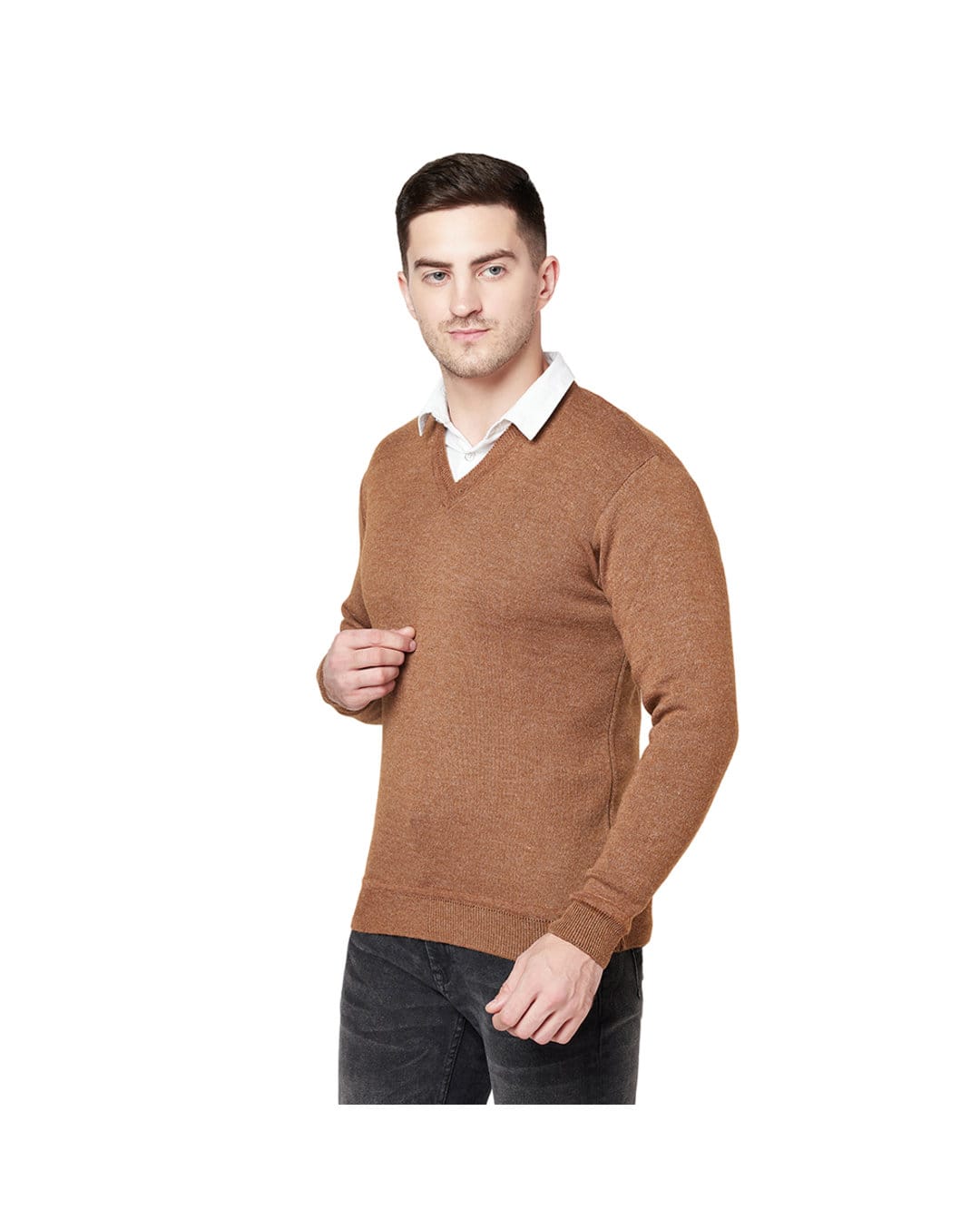 Wool Solid Pullovers view 2