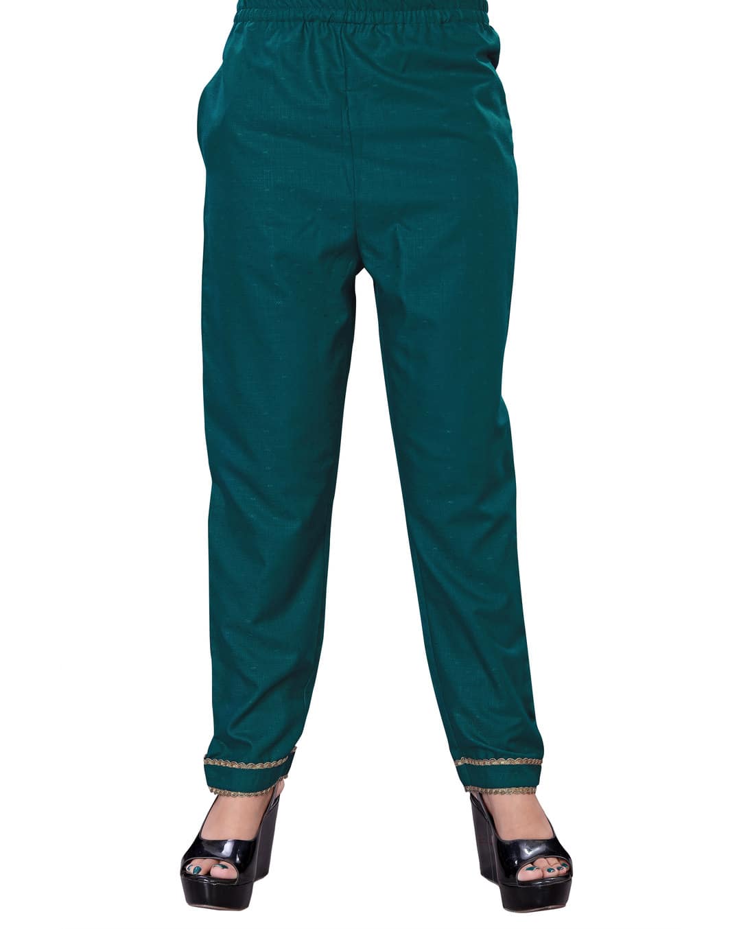 Cotton Solid  Ethnic pants SuitSet view 4
