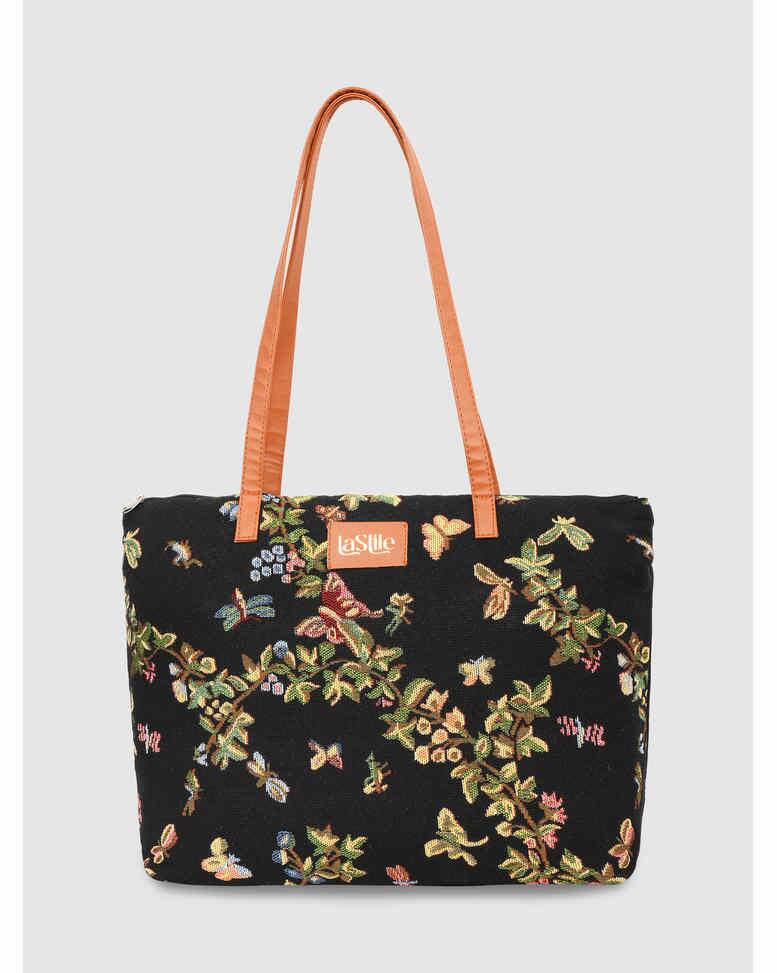 LA STILE Canvas Shoulder Bag