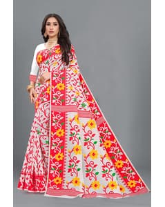 Cotton Silk Floral Regular Saree view 3