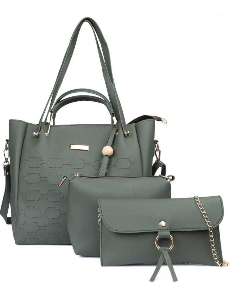 BAGANIC Polyurethane (PU) Handbag