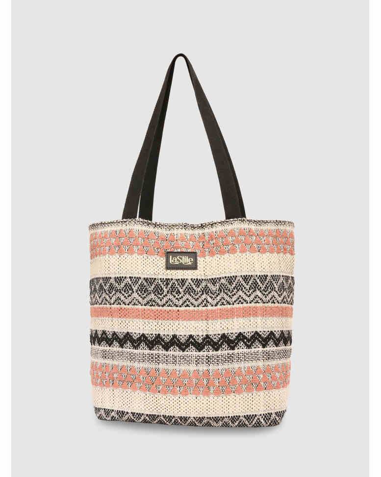 LA STILE Cotton Shoulder Bag