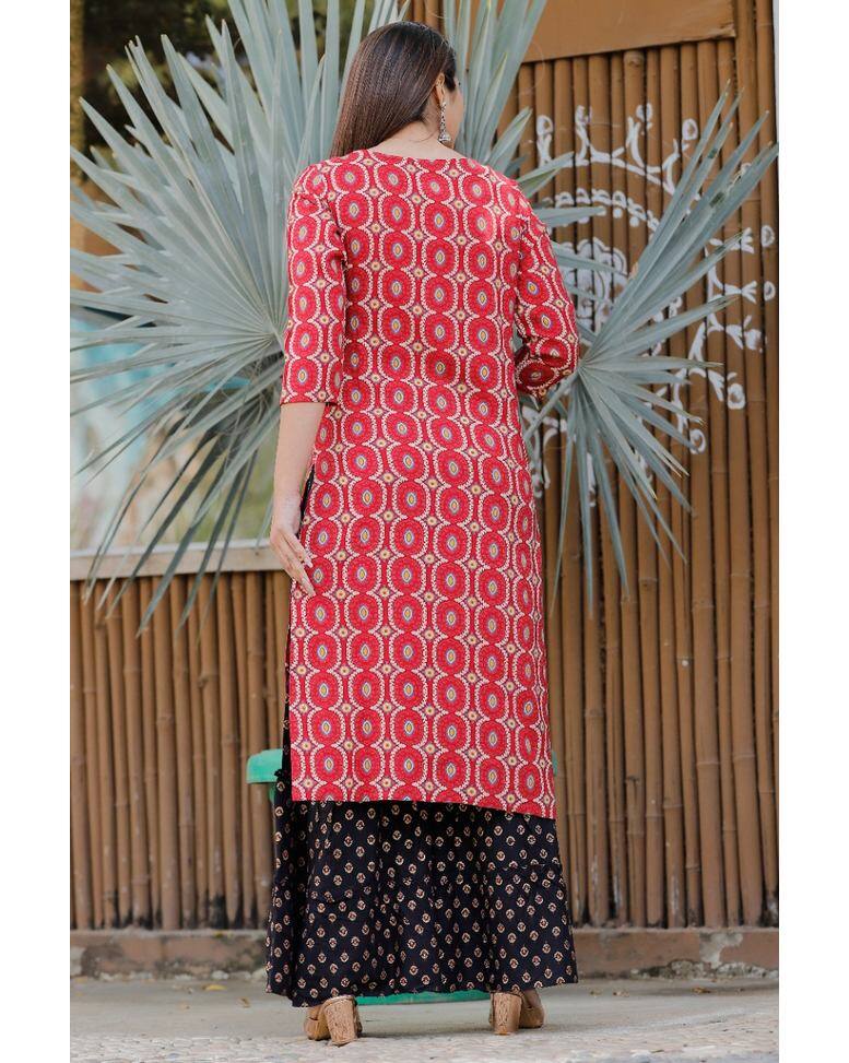 Rayon Printed Sharara SuitSet view 5
