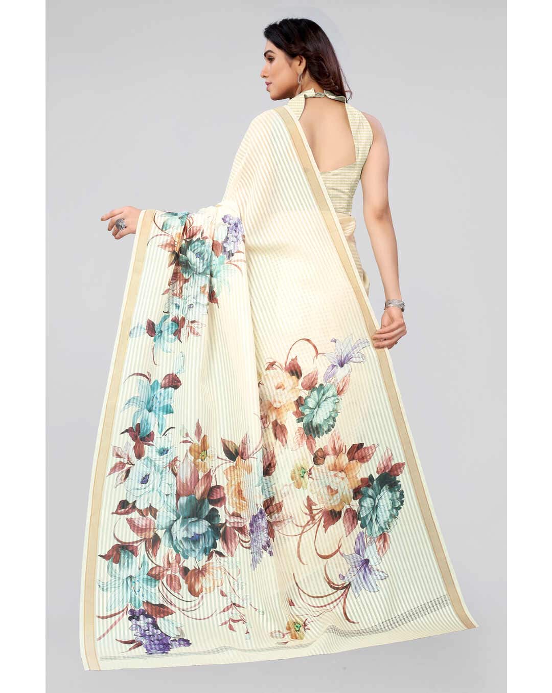 Cotton All over print Regular Saree view 10