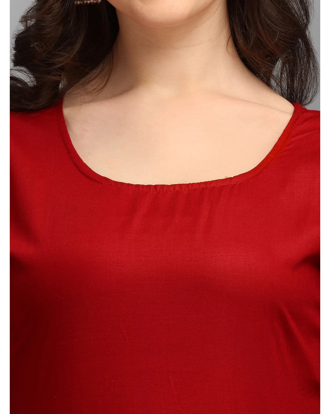 Rayon Foil Print Flared Kurta view 4