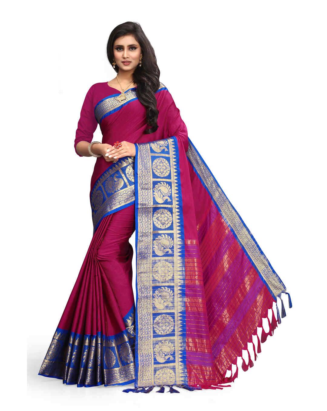 Cotton Embellished Regular Saree
