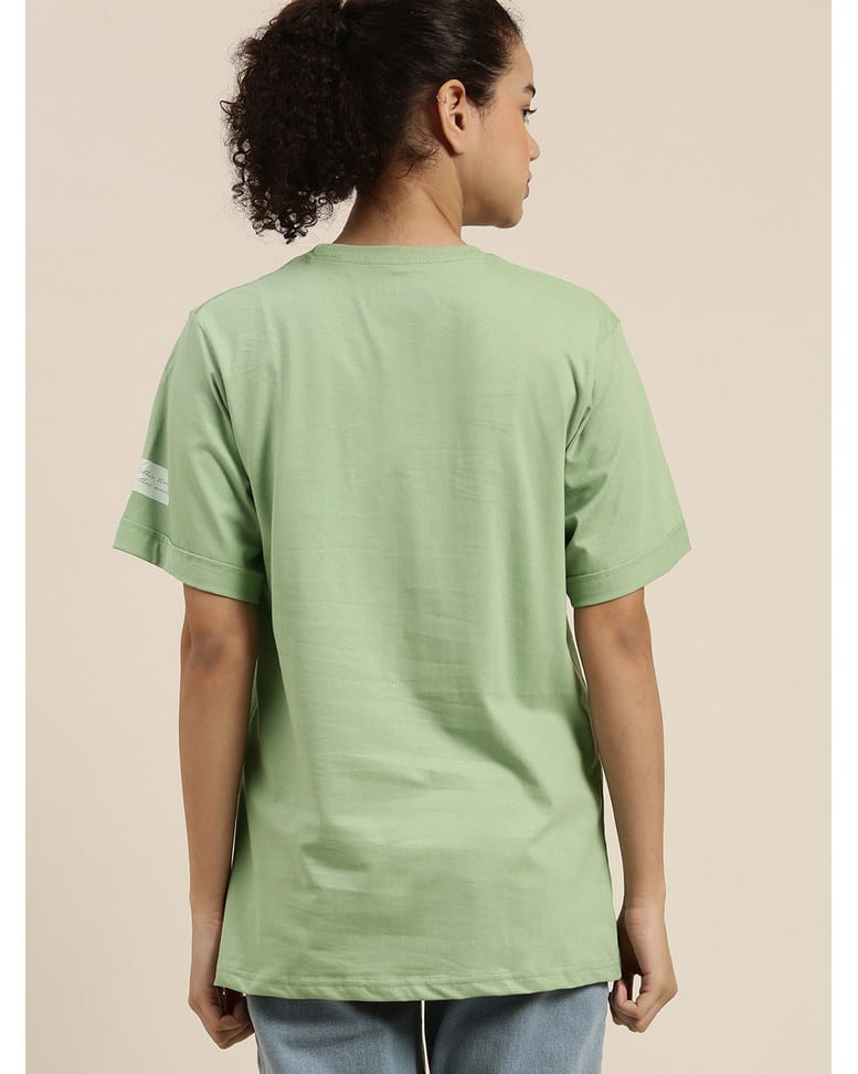 Cotton Typographic Crew-Neck T-shirt view 5