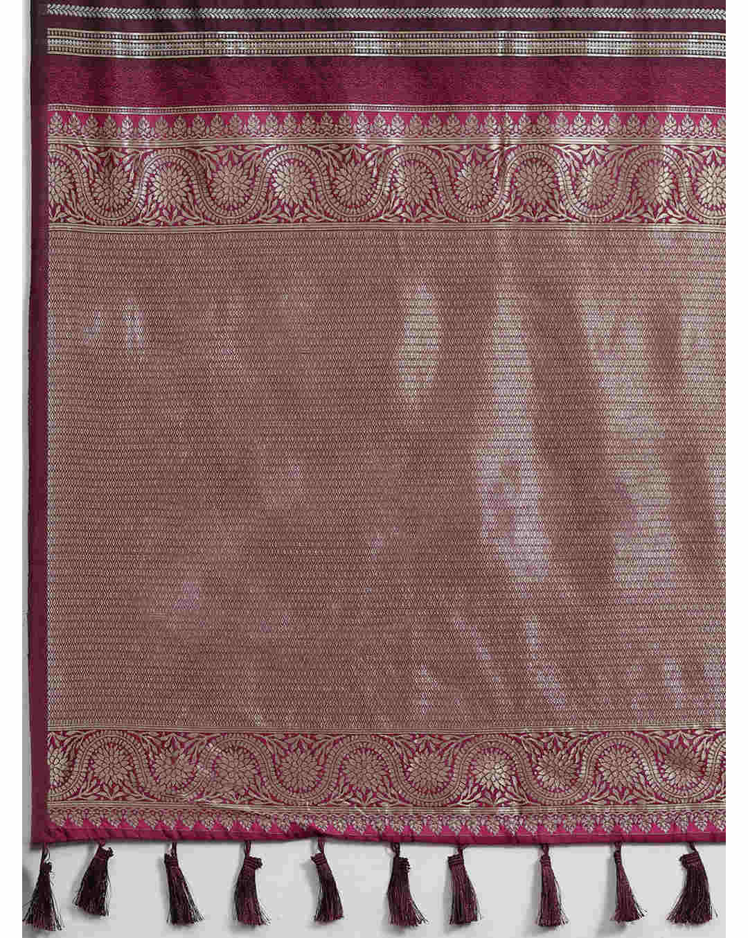 Kanjeevaram Stripes Regular Saree view 5