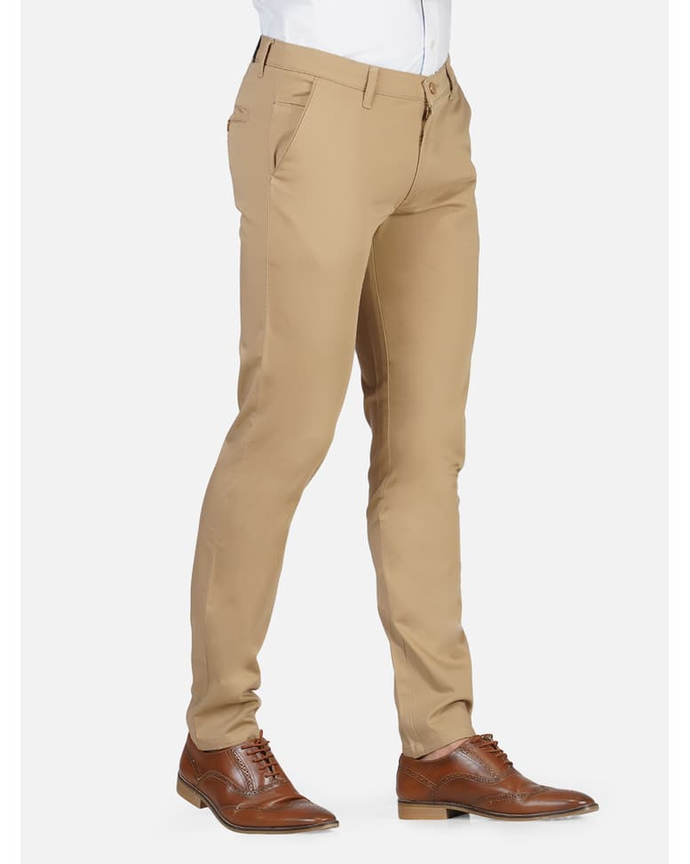 Cotton Solid Chinos view 11