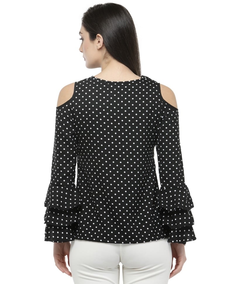 Polyester Polka-dot Top view 5
