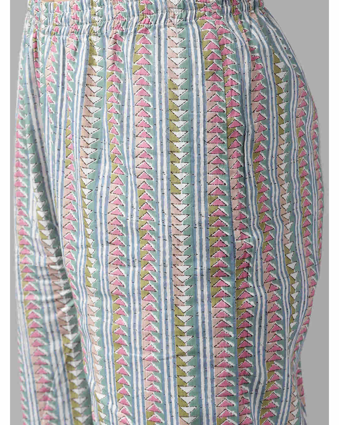 Cotton Floral  Ethnic Pants SuitSet view 6