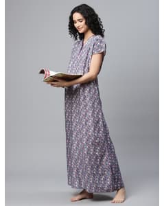 Cotton Long Nighti view 15
