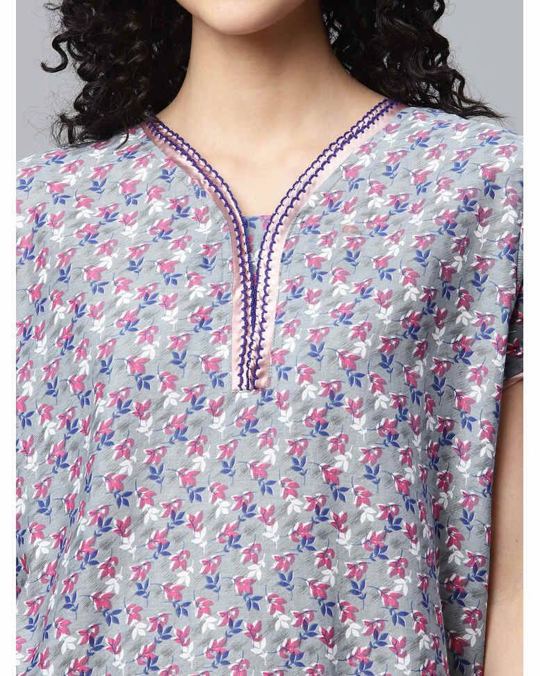Cotton Long Nighti view 11