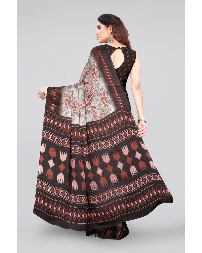 Chiffon All over print Regular Saree view 11