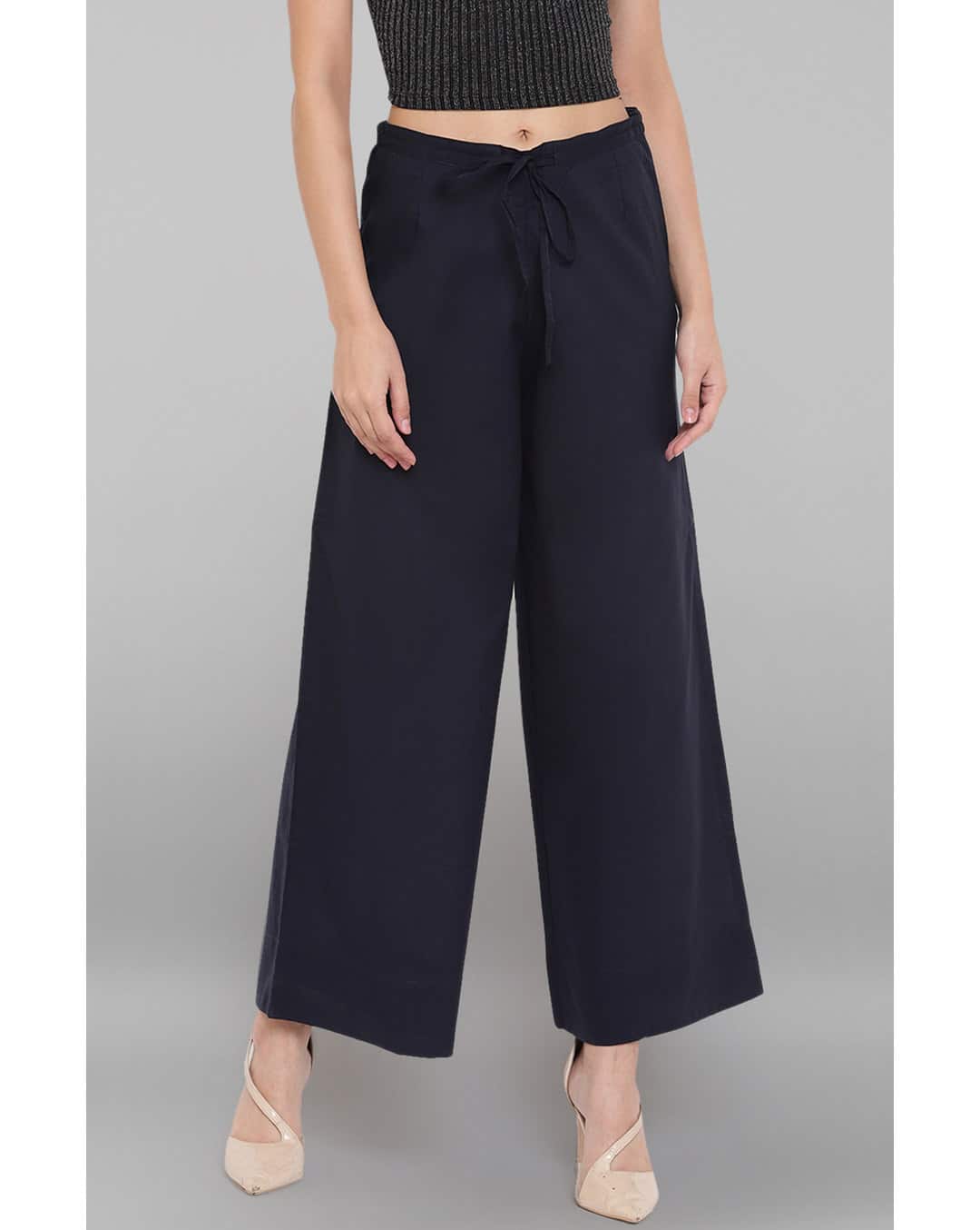 Pure Cotton Solid Palazzos