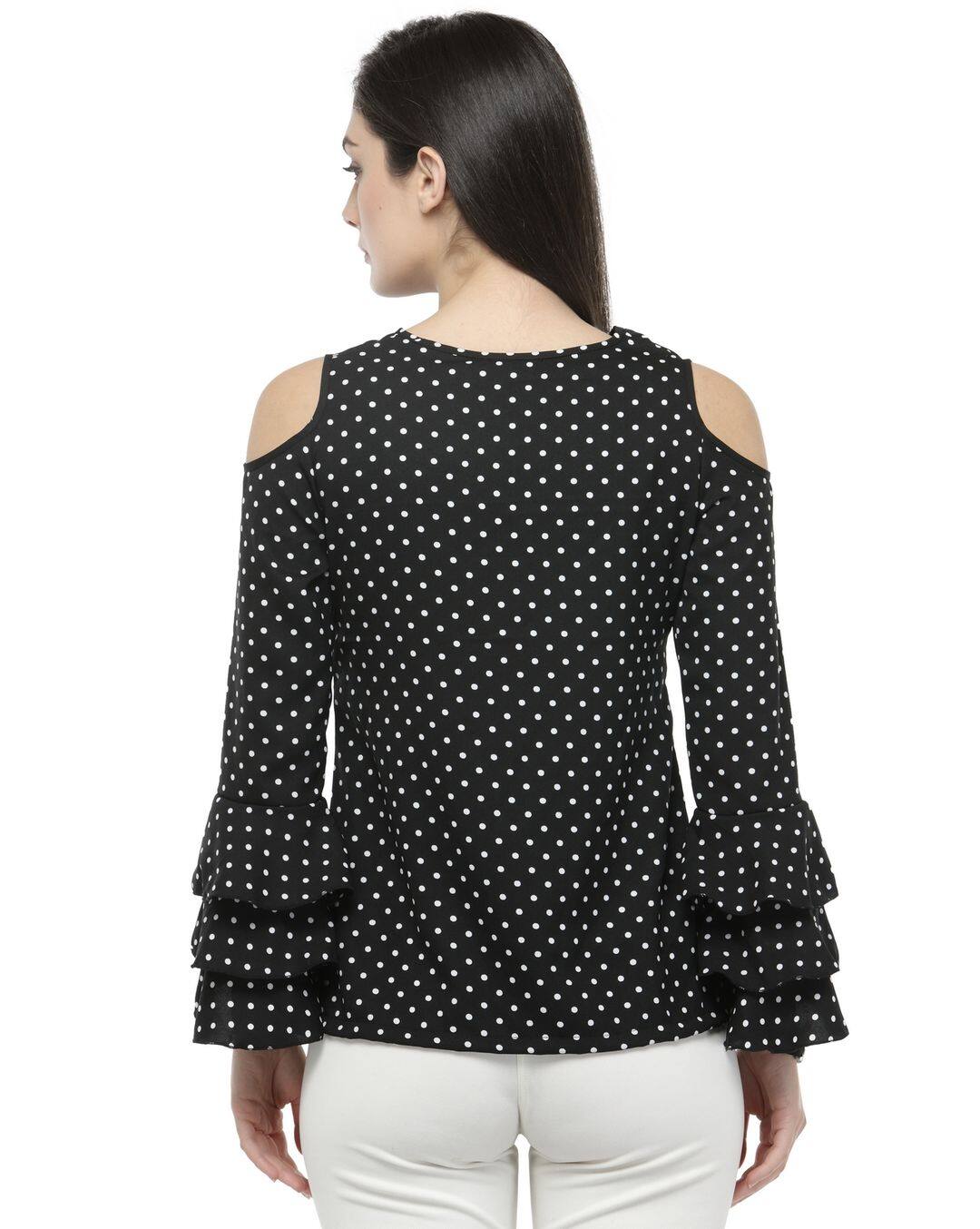 Polyester Polka-dot Top view 4